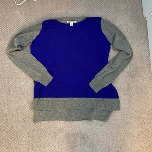 AUTUMN CASHMERE Blue & Grey Sweater